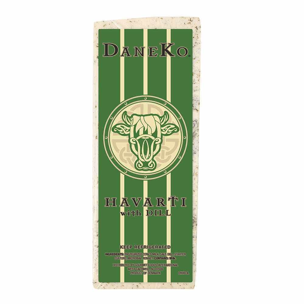 Wholesale DaneKo Dill Havarti Bar 9 Lb- Bulk
