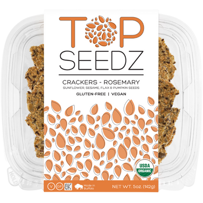 Wholesale Top Seedz Rosemary Crackers- Bulk