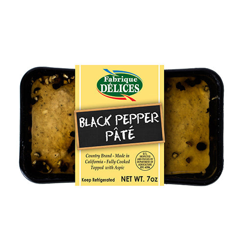Wholesale Fabrique Delices Black Pepper Pâté 7oz- Bulk