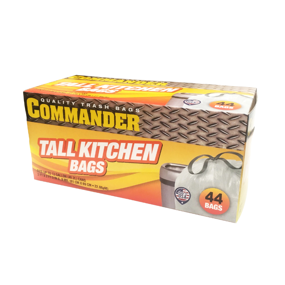 Wholesale Commander Case Tall Kitchen Can Liner- Bulk