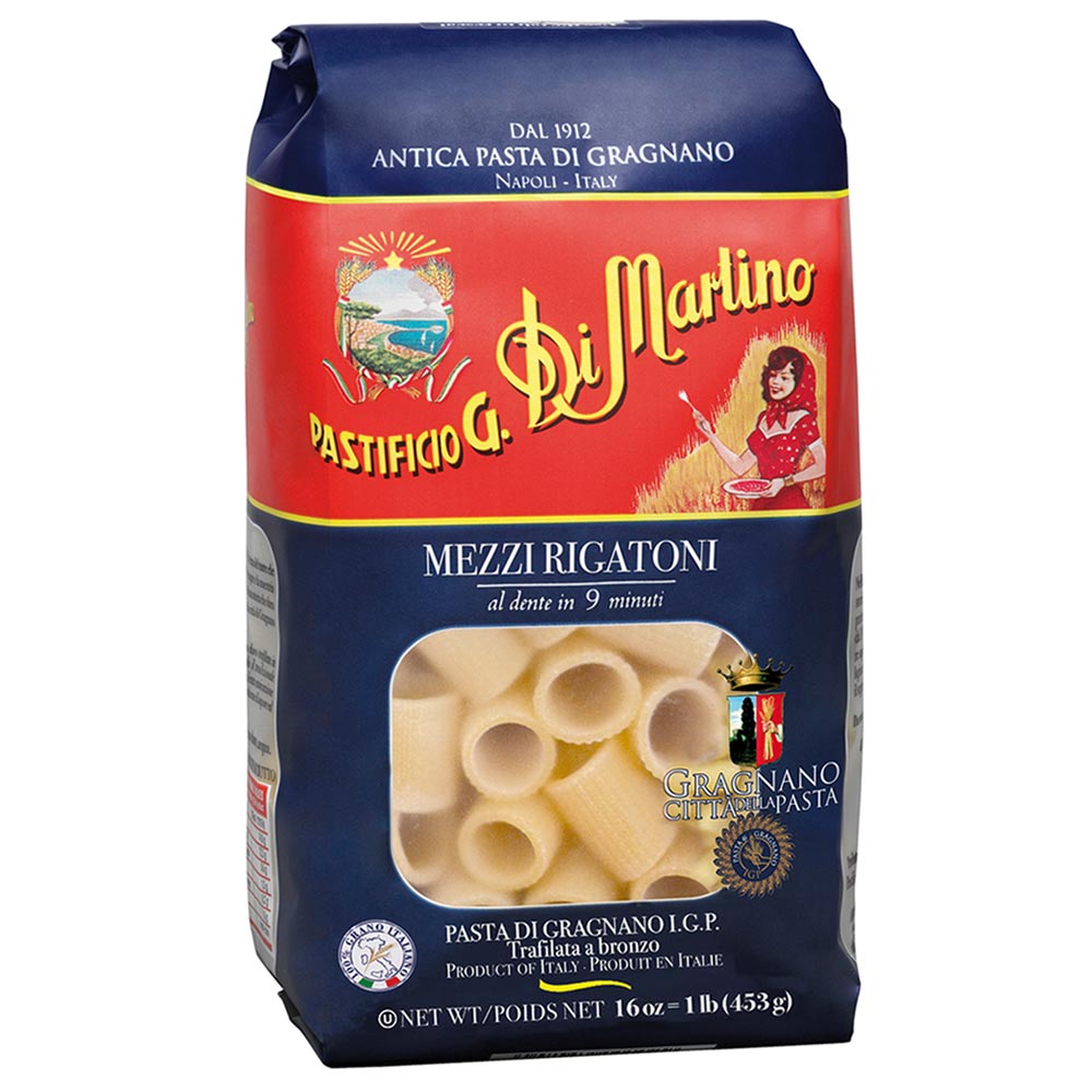 Wholesale Di Martino Case Mezzi Rigatoni Pasta- Bulk
