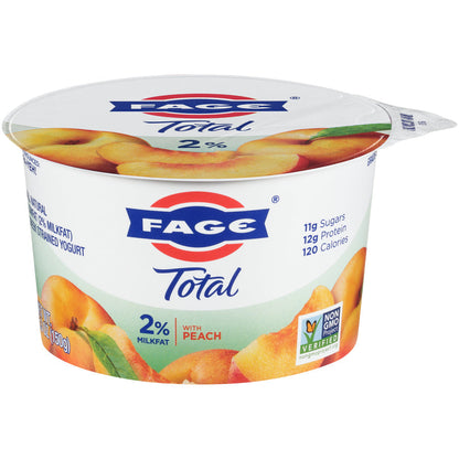 Wholesale Fage Peach 2% Yogurt 5.3oz- Bulk