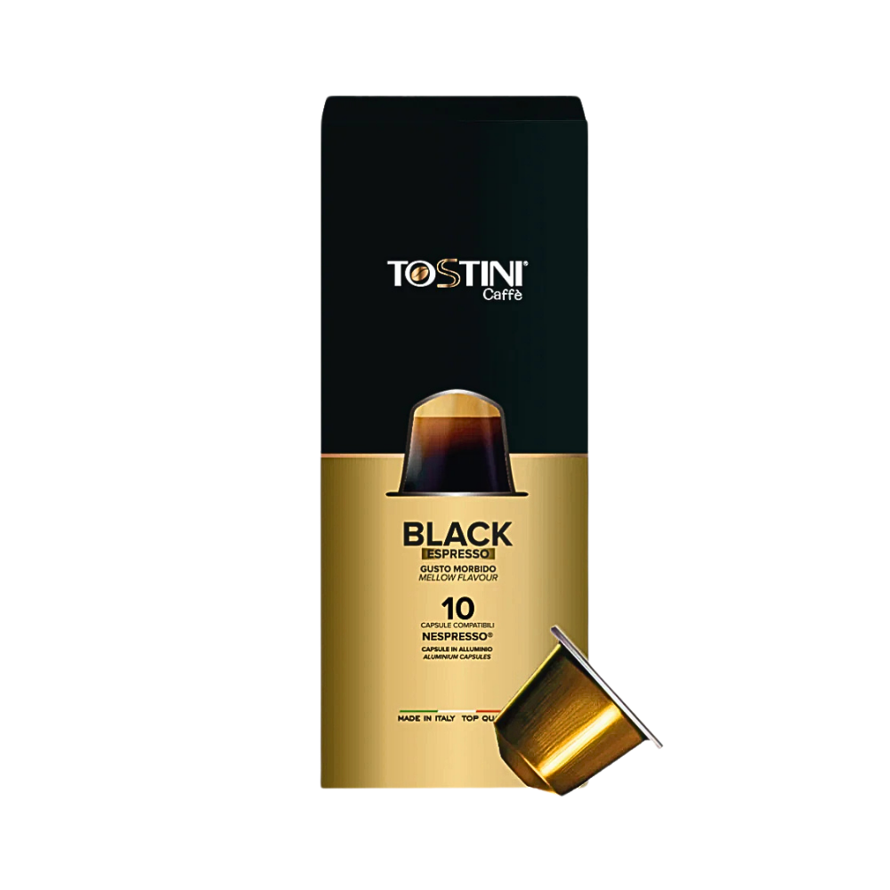 Wholesale Tostini Caffe Black Espresso Display | 1.9 oz- Bulk