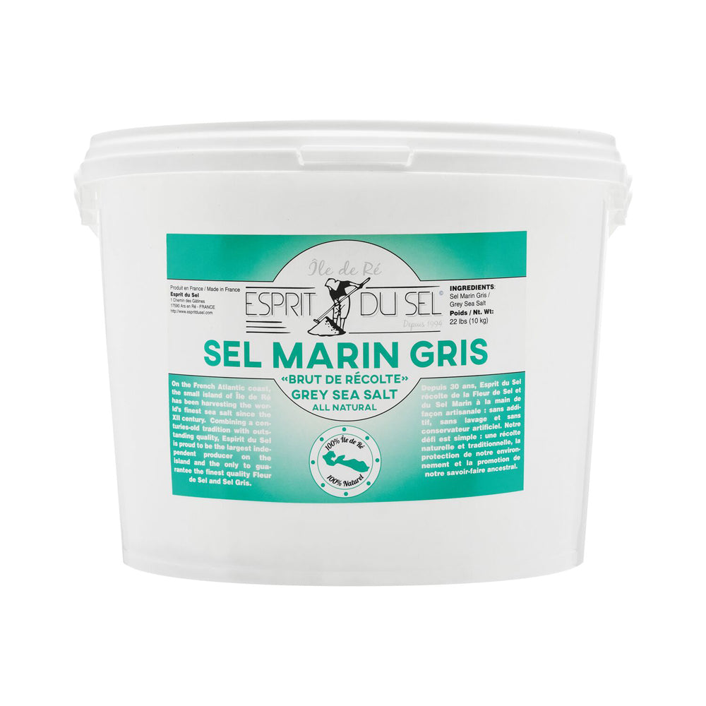 Wholesale Esprit Du Sel Grey Coarse Sea Salt 22lb- Bulk