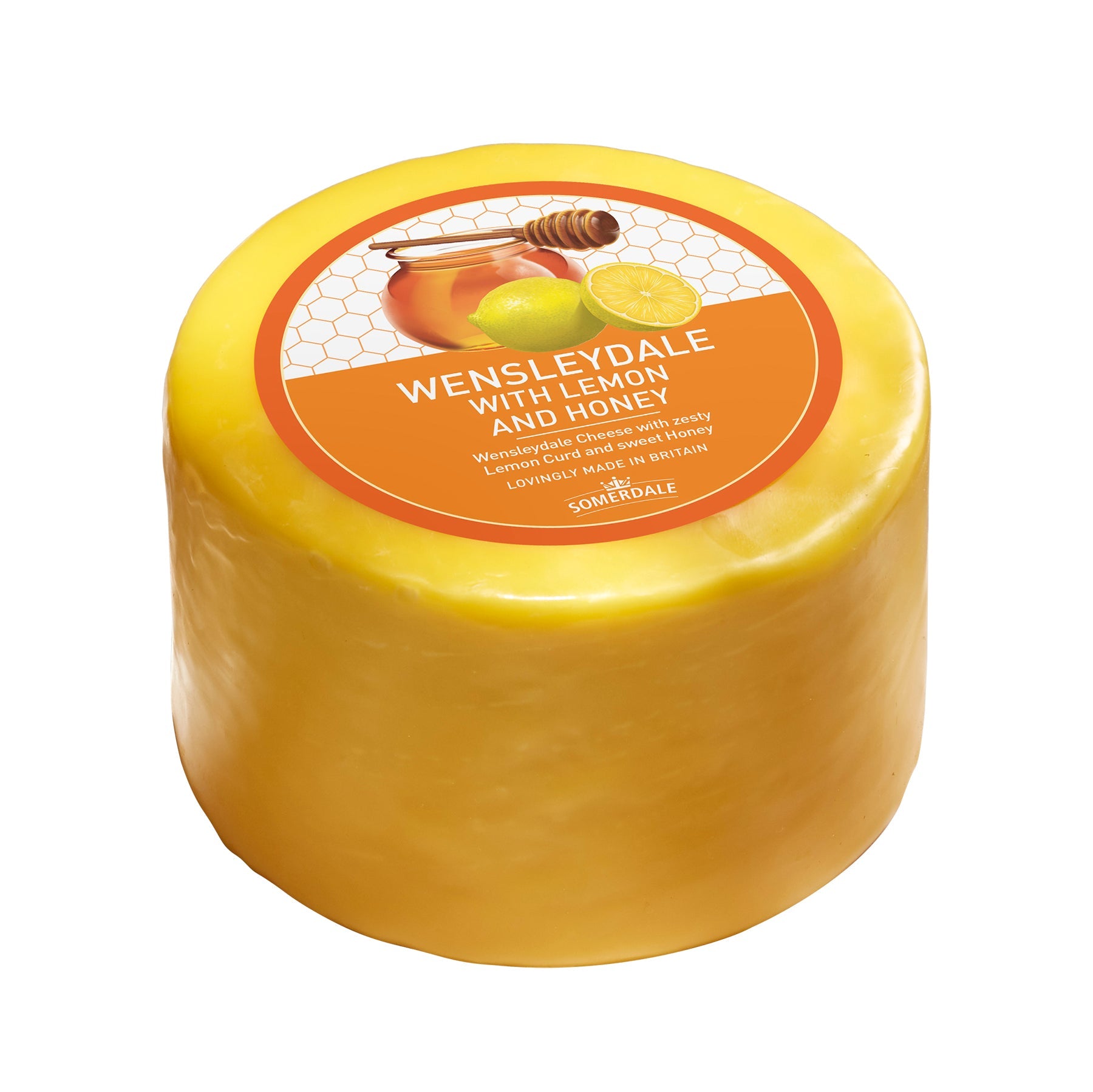 Wholesale Wensleydale W/ Lemon & Honey 4.4Lb- Bulk