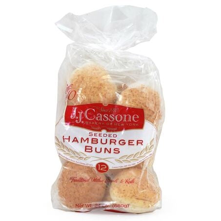 Wholesale Cassone Case 4 Inch Seeded Burger Roll- Bulk