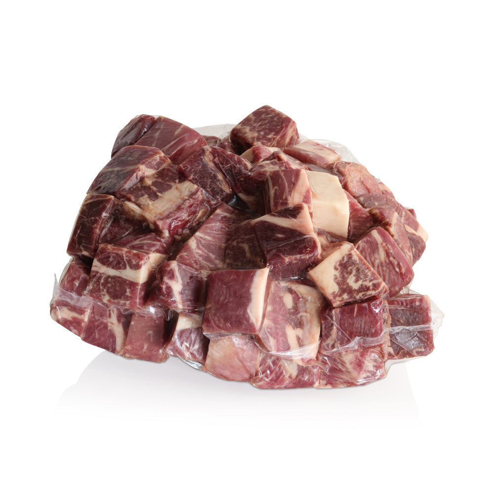 Wholesale BoxNCase Case 1 Inch Frozen Beef Stew Cubes- Bulk