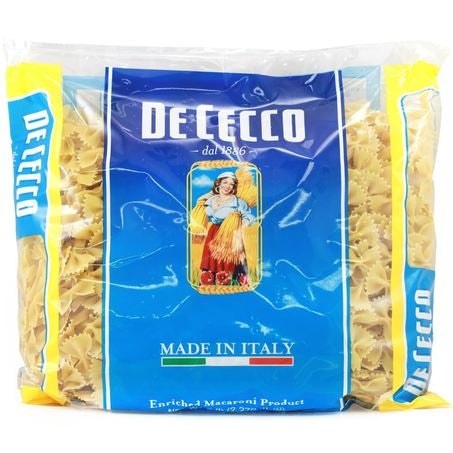 Wholesale De Cecco Case Farfalle Bulk Pasta #93B- Bulk