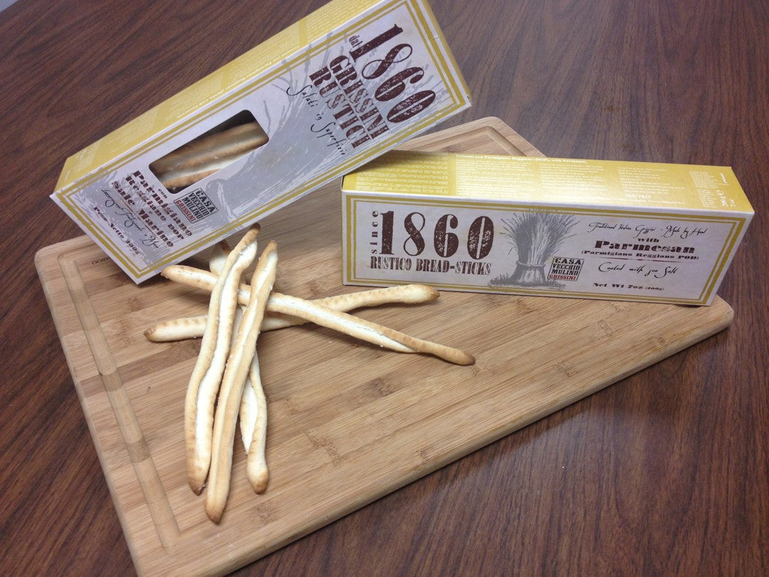 Wholesale Grissini Rubata Parmesan Breadstick- Bulk