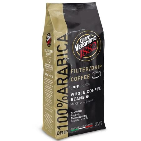 Wholesale Caffe Vergnano Arabica Drip Coffee Beans Medium Roast | 1 kg- Bulk