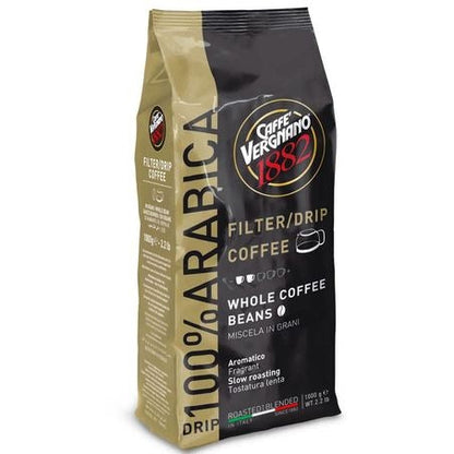 Wholesale Caffe Vergnano Arabica Drip Coffee Beans Medium Roast | 1 kg- Bulk