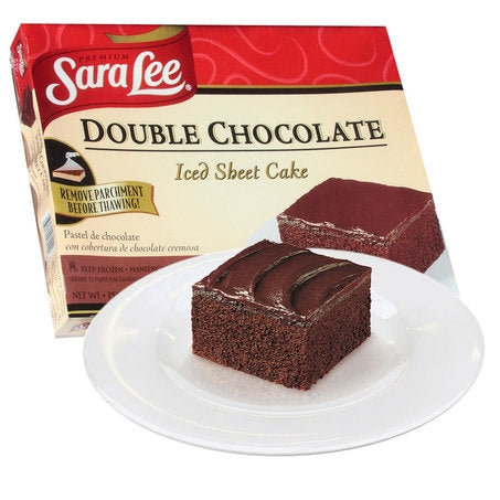 Wholesale Sara Lee Case * Double Chocolate Iced Sheet Cake- Bulk