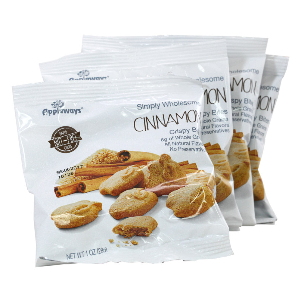 Wholesale Appleways Case Individually Wrapped Cinnamon Cookie Bites- Bulk