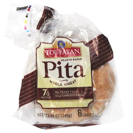 Wholesale Toufayan Case 6 Inch Whole Wheat Pita Bread- Bulk