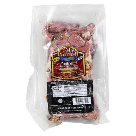 Wholesale Old Neighborhd Case Sliced Black Pastrami- Bulk