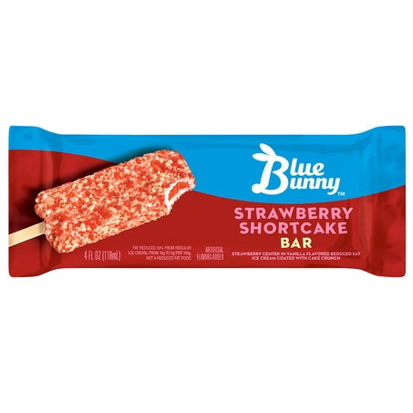 Wholesale Blue Bunny Case Strawberry Shortcake Ice Cream Bar- Bulk