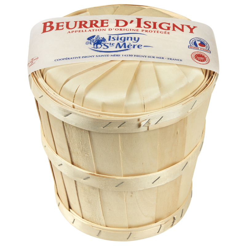 Wholesale Isigny Beurre AOP Salted French Butter Basket (Motte) - 11 lb Bulk Case | As Seen in Viral Push Present News- Bulk