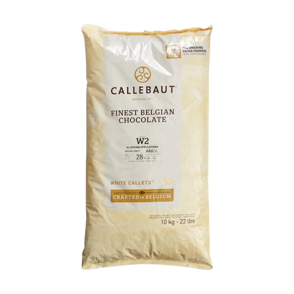 Wholesale Callebaut Case White Chocolate Callets- Bulk