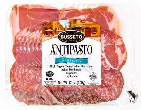 Wholesale Busseto Antipasto 6 Ounce Tray- Bulk