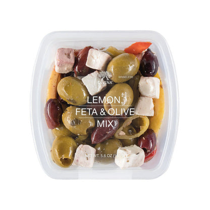Wholesale Divina Deli Cup Lemon Feta Olive Mx- Bulk
