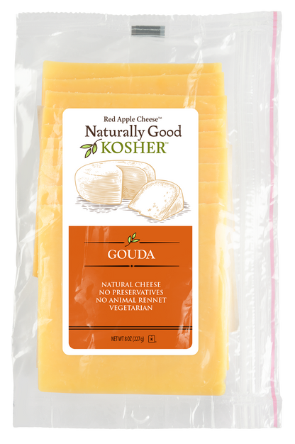 Wholesale Naturally Good Kosher Sliced Gouda- Bulk