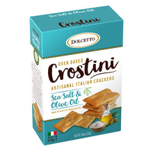 Wholesale Dolcetto Crostini Sea Salt & Olive Oil 7.05 Oz Box- Bulk