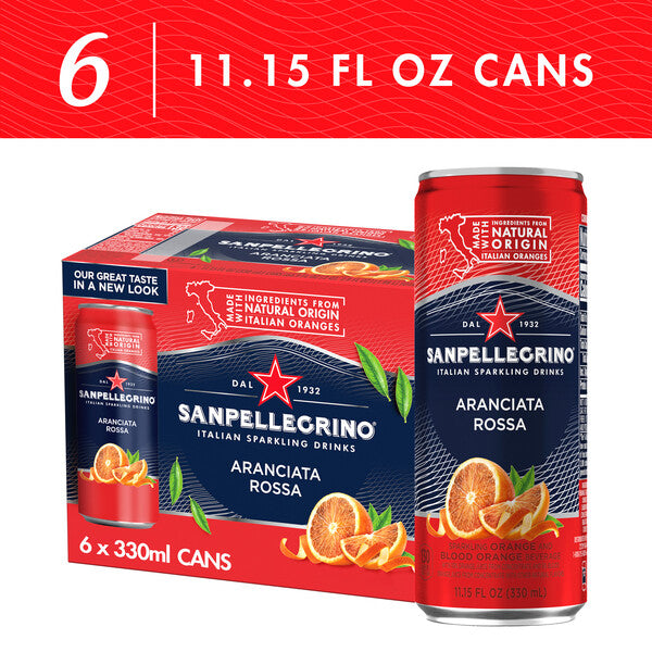 Wholesale Water Sparkling Blood Orange Can 330 Milliliter- Bulk