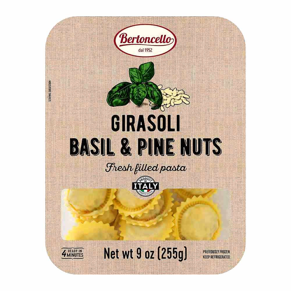 Wholesale Bertoncello Basil & Pine Nuts Girasoli 255 g- Bulk