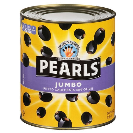 Wholesale Musco Case Jumbo Pitted Black California Olives- Bulk