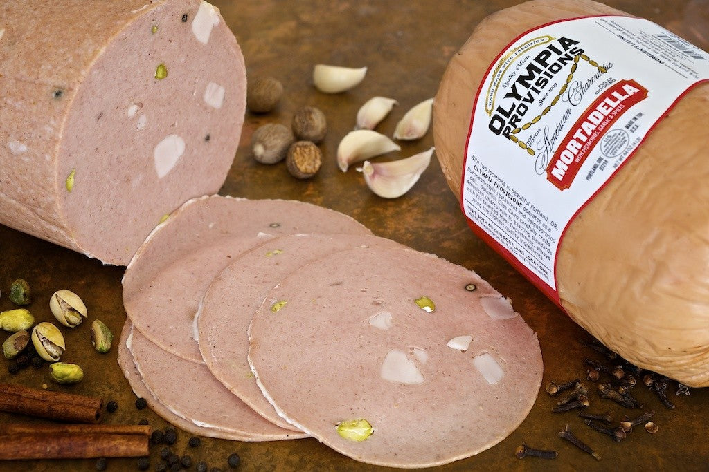 Wholesale Olympia Mortadella W/ Pistachio 2/4- Bulk