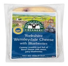 Wholesale Wensleydale Blueberry Wensleydale Wedge 5.3 Oz- Bulk