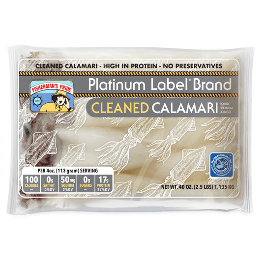 Wholesale Platinum Case Calamari Tubes Only 4-6 Loligo Frozen Usa- Bulk