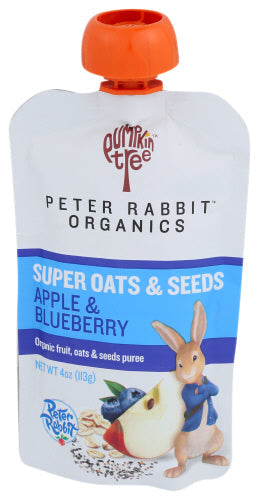 Wholesale Pumpkin Tree Peter Rabbit Baby Food Apple & Blueberry 4.0oz- Bulk