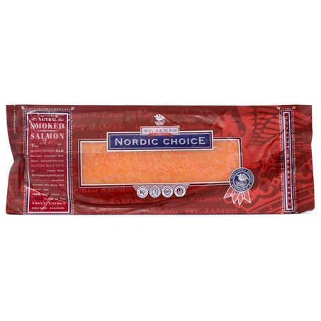 Wholesale Nordic Choice Case Sliced Smoked Salmon Fillet Frozen- Bulk