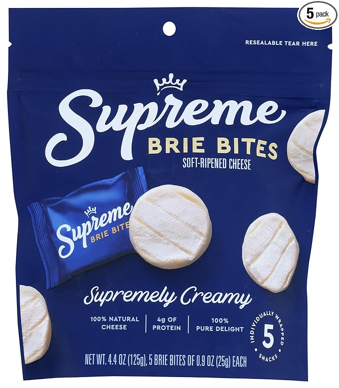 Wholesale Supreme Mini Brie Bites In Bag- Bulk