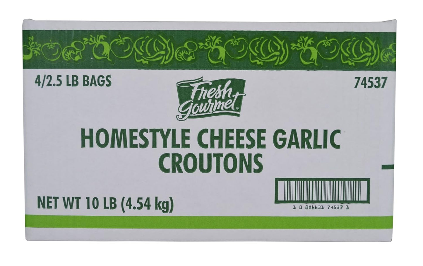 Wholesale Fresh Gourmet Case Homestyle Deli Garlic Croutons- Bulk