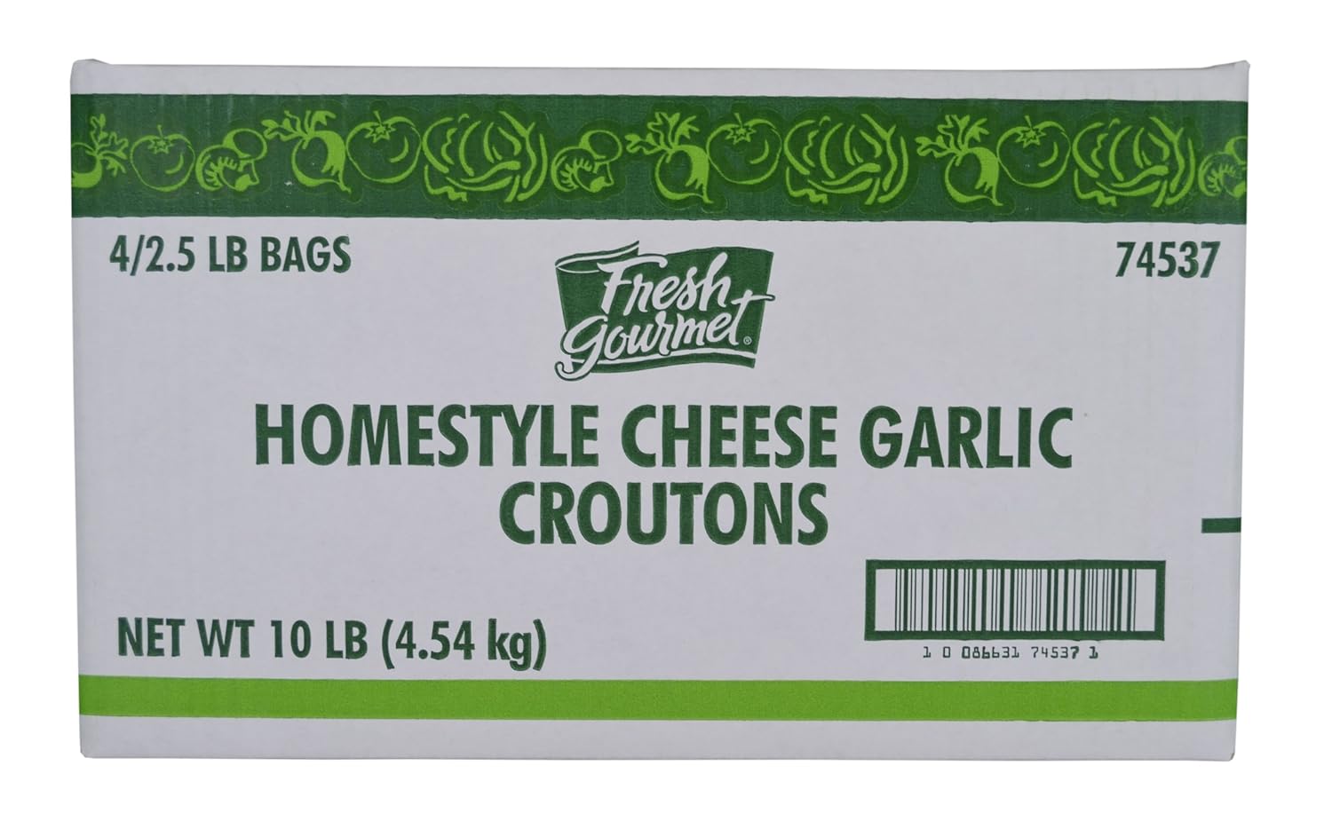 Wholesale Fresh Gourmet Case Homestyle Deli Garlic Croutons- Bulk