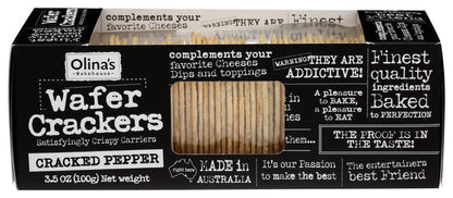 Wholesale Olinas Wafer Crackers Pepper- Bulk
