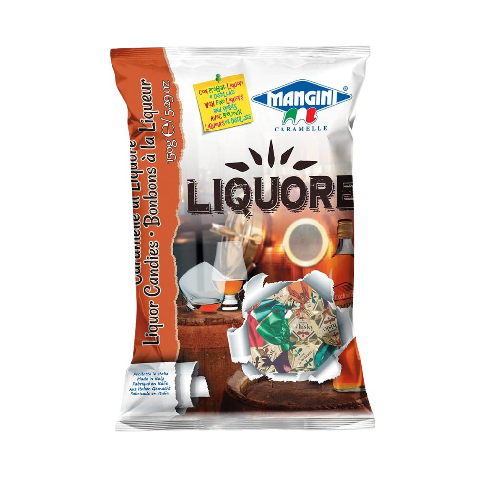 Wholesale Mangini Case Hard Candy Liquore- Bulk