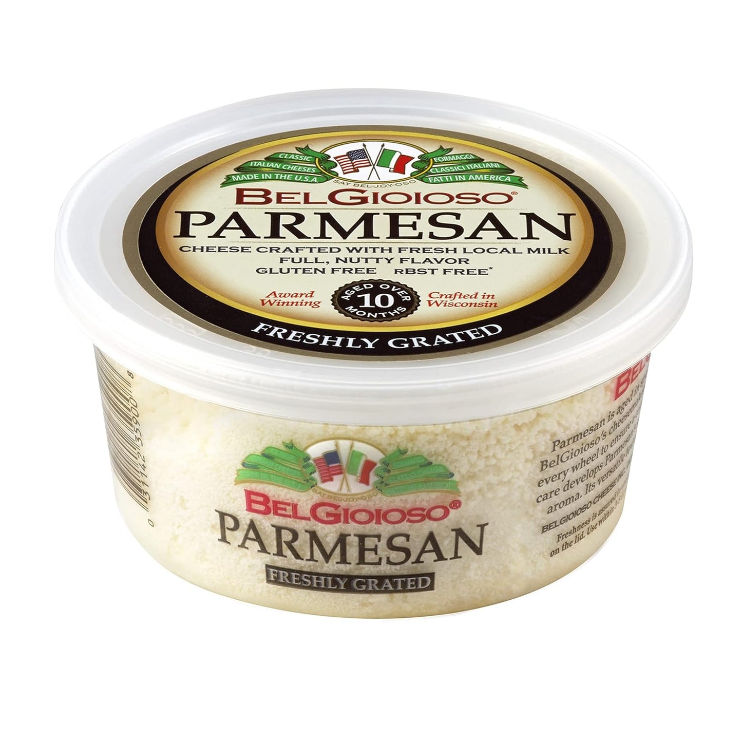 Wholesale Belgioioso Case Grated Parmesan Cheese Cups- Bulk