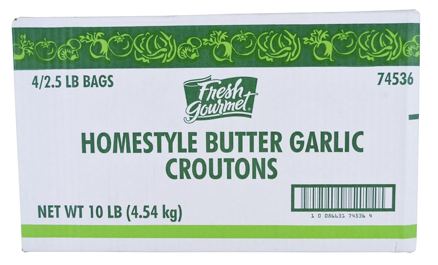 Wholesale Fresh Gourmet Case Homestyle Butter & Garlic Croutons- Bulk