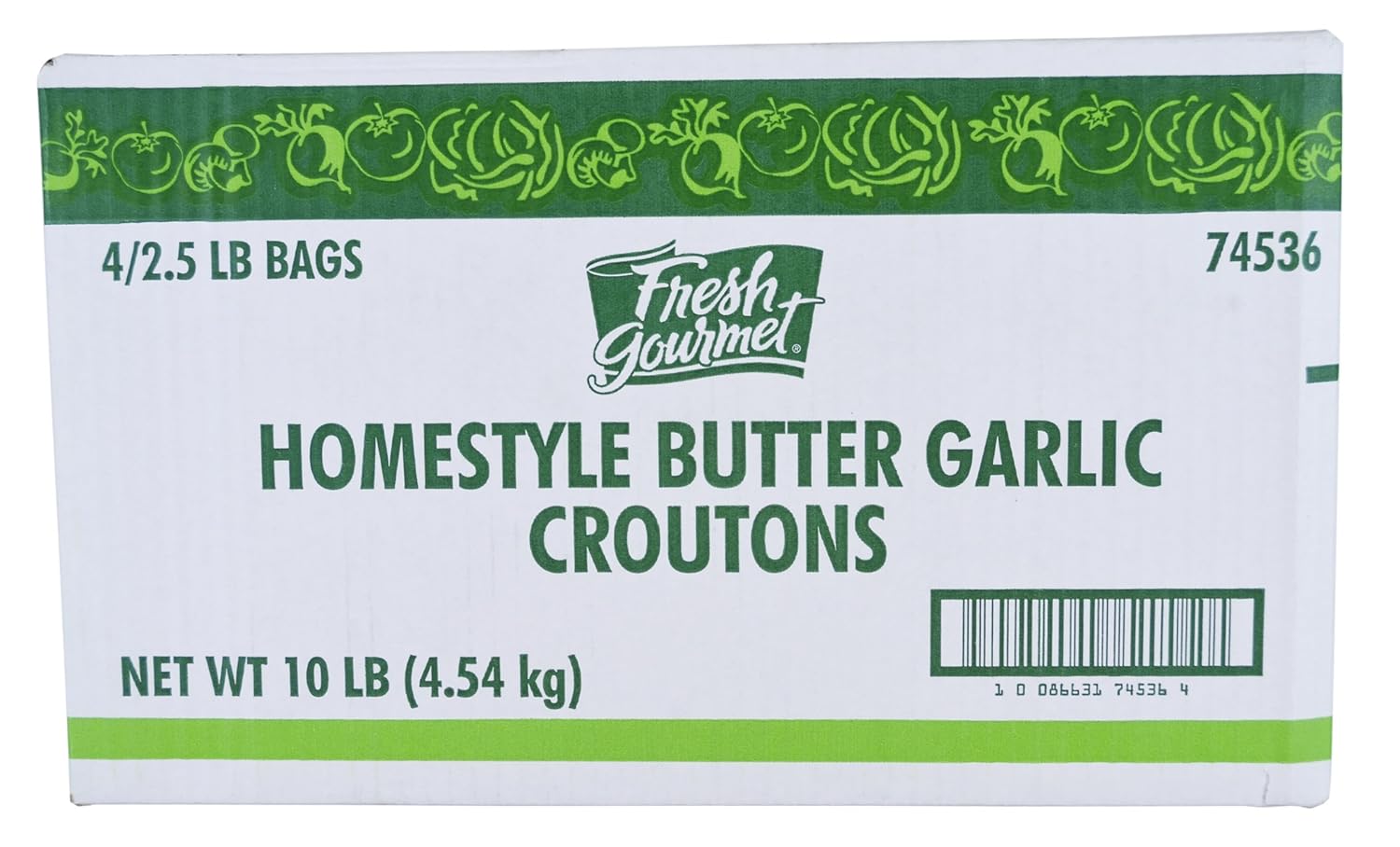 Wholesale Fresh Gourmet Case Homestyle Butter & Garlic Croutons- Bulk