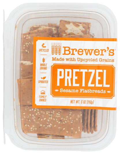 Wholesale Brewers Sesame Pretzel Flatbread- Bulk