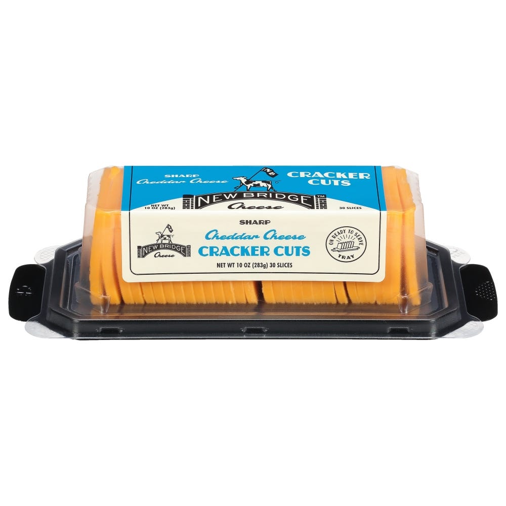 Wholesale New Bridge Sharp Yellow Cheddar Cracker Cut Sliced 10 Oz- Bulk
