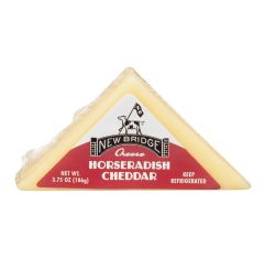 Wholesale New Bridge Mini Horseradish Cheddar Wedge 3.75 Oz- Bulk