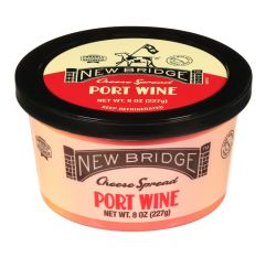 Wholesale New Bridge Port Wine Cheese Spread 8 Oz- Bulk