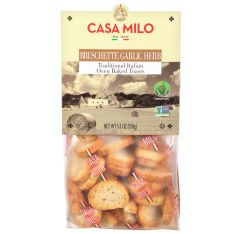 Wholesale Casa Milo Garlic Herb Bruschette Vegan 5.3 Oz- Bulk