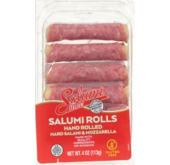 Wholesale Salumi Italiani Hard Salami & Mozzarella Salumi Rolls 4 Oz- Bulk