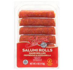 Wholesale Salumi Italiani Pepperoni & Mozzarella Salumi Rolls 4 Oz- Bulk