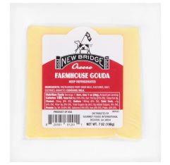 Wholesale New Bridge Farmhouse Gouda Cuts 7 Oz- Bulk